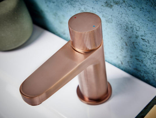 Scudo Koko Mini Basin Tap - Brushed Bronze - KO-031 - Envy Bathrooms Ltd