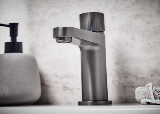 Scudo Koko Mono Basin Tap - Gunmetal - KO-022 - Envy Bathrooms Ltd