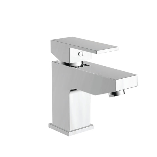 Scudo Lanza Deck Mounted 1 Handle Basin Mixer Tap Inc. Waste - Chrome - TAP141 - Envy Bathrooms Ltd