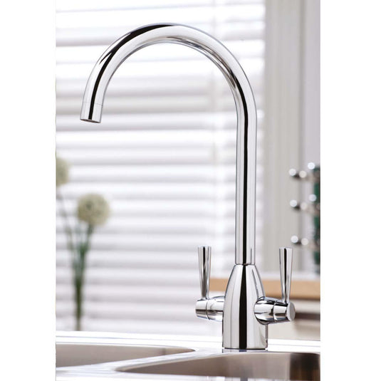 Scudo Marlo Hole Kitchen Tap 1TH - Chrome - KT14L - Envy Bathrooms Ltd