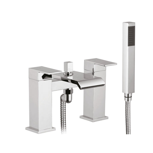 Scudo Miami 2 Tap Hole Deck Mounted Bath Shower Filler Tap - Chrome - TAP123 - Envy Bathrooms Ltd