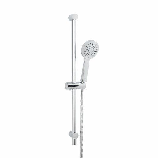 Scudo Middleton Slide Rail Kit With Adjustable Mounting brackets & Handset - Chrome - RISERKIT005L - Envy Bathrooms Ltd