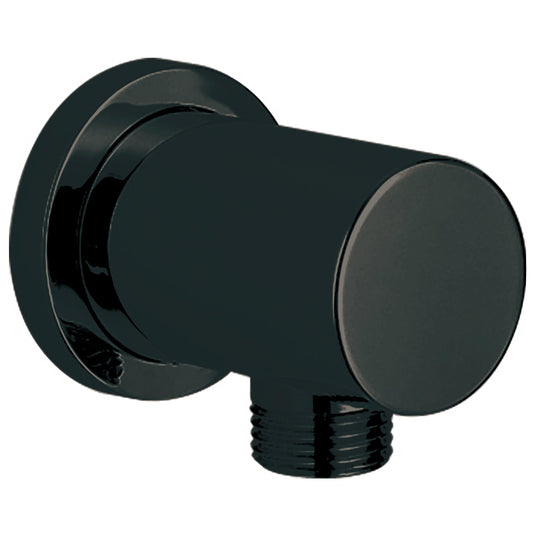 Scudo Mono Round Outlet Elbow - Matt Black - BLACK011ORB - Envy Bathrooms Ltd