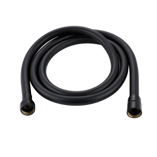Scudo Mono Smooth Shower Hose 1.5 Metres - Matt Black - BLACK020 - Envy Bathrooms Ltd