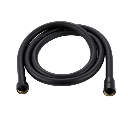 Scudo Mono Smooth Shower Hose 1.5 Metres - Matt Black - BLACK020 - Envy Bathrooms Ltd