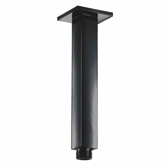 Scudo Mono Square Shower Ceiling Arm - Black - BLACK009ORBL - Envy Bathrooms Ltd