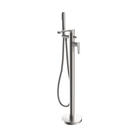 Scudo Montana Brushed Nickel Freestanding Bath Shower Mixer | MON-038 - Envy Bathrooms Ltd