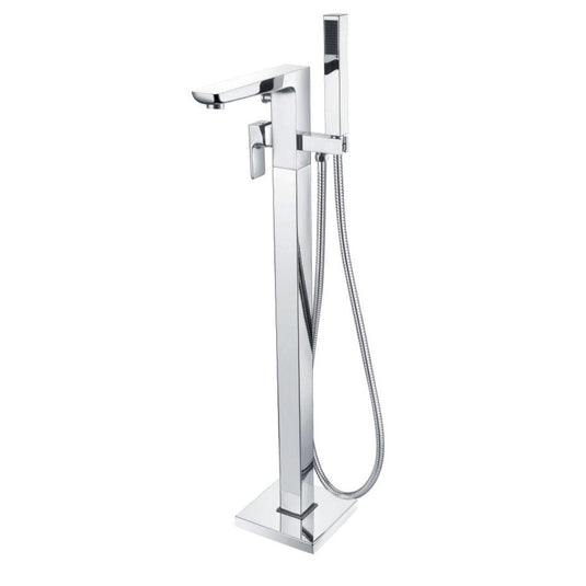 Scudo Muro 2 Tap Hole Freestanding Bath Tap - Chrome - TAP240L - Envy Bathrooms Ltd