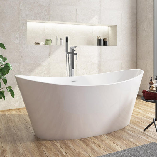 Scudo Muro 2 Tap Hole Freestanding Bath Tap - Chrome - TAP240L - Envy Bathrooms Ltd