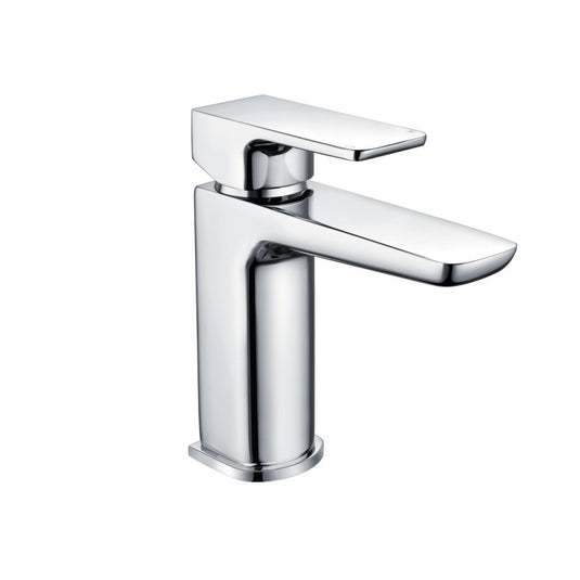 Scudo Muro Deck Mounted 1 Handle Basin Mixer Tap Inc. Waste - Chrome - TAP255 - Envy Bathrooms Ltd