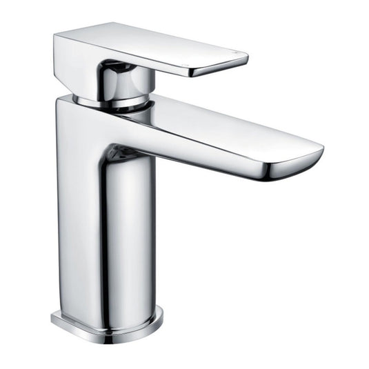 Scudo Muro Mini Mono Basin Mixer Tap with Push Waste Chrome | TAP255 - Envy Bathrooms Ltd