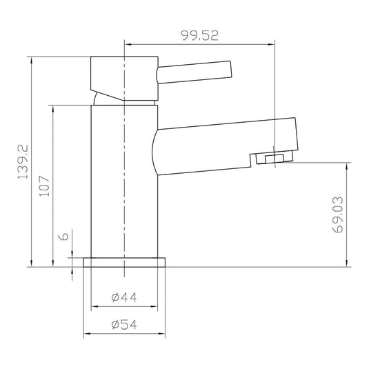 Scudo Premier Deck Mounted 1 Handle Basin Mixer Tap Inc. Waste - Chrome - TAP101L - Envy Bathrooms Ltd