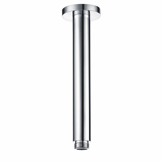 Scudo Round Ceiling Mounted Wall Arm - Chrome - CEILINGARM002L - Envy Bathrooms Ltd