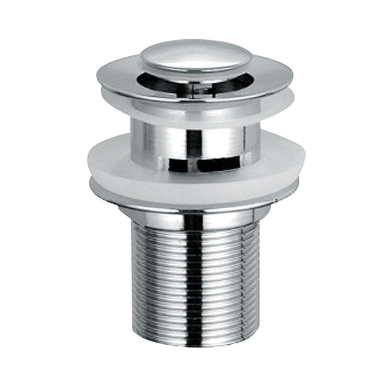 Scudo Round Centre Dome Slotted Sprung Basin Waste - Chrome - WASTE93L - Envy Bathrooms Ltd