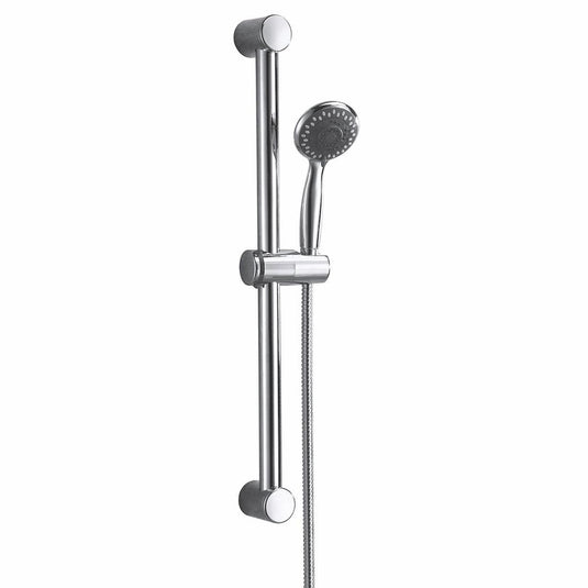 Scudo Round Slide Rail Kit With Multi-Function Handset - Chrome - RISERKIT002L - Envy Bathrooms Ltd