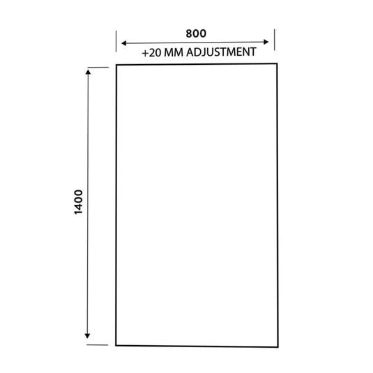Scudo S6 Black Profile Square Edge Bath Screen 6mm | BLACKSCREEN099 - Envy Bathrooms Ltd
