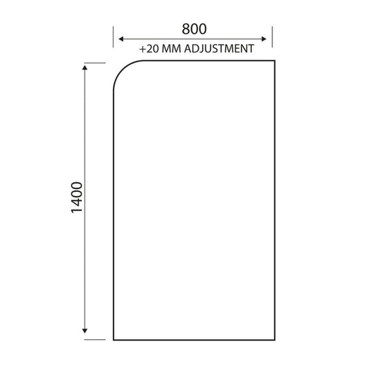 Scudo S6 Brushed Brass Radius Bath Screen | LS102BB - Envy Bathrooms Ltd