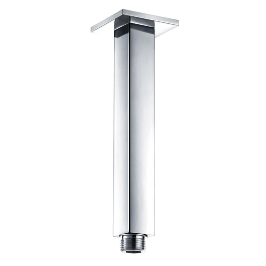 Scudo Square Ceiling Mounted Wall Arm - Chrome - CEILINGARM001 - Envy Bathrooms Ltd