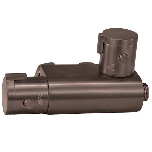 Scudo Thermostatic Vertical Valve for Douche - Brushed Bronze - DOUCHE009 - Envy Bathrooms Ltd