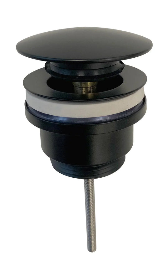 Scudo Universal Basin Waste - Matt Black - WASTE107BL - Envy Bathrooms Ltd
