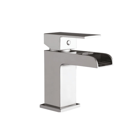 Scudo Victoria Deck Mounted 1 Handle Basin Mixer Tap Inc. Waste - Chrome - TAP001 - Envy Bathrooms Ltd