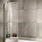 Sommer 1470mm x 746mm Square Shower Bath Screen | Chrome | SOB51