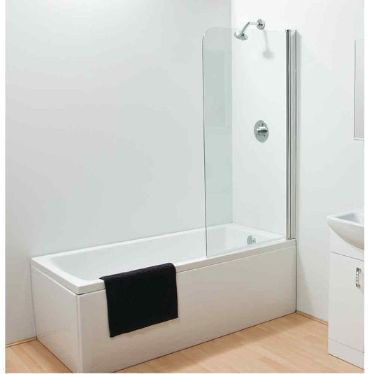 Sommer 1500mm x 800mm Round 6mm Top Bath Screen - Clear - SOB52 - Envy Bathrooms Ltd
