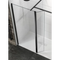 Sommer 300mm Wetroom Hinged Return Deflector Panel | 8mm | Black | SOWBK30