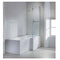Sommer 1700mm X 510mm L-Shaped Shower Bath Front Panel | White | SOB73