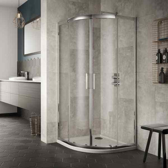 Sommer 8 800mm Double Door Quadrant Shower Enclosure - 8mm Glass - Chrome - SOE01 - Envy Bathrooms Ltd