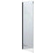 Sommer 8 800mm Sliding Door Side Panel | 8mm Glass | Matt Black | SOB06