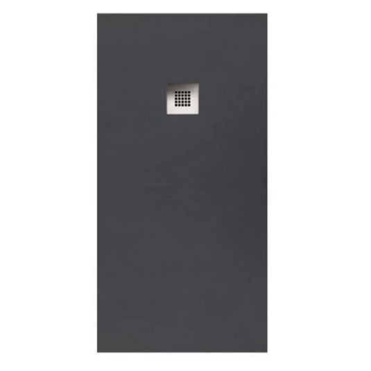 Sommer Essenza 900mm x 2000mm Slip Resistance Rectangular Shower Tray with Waste - Graphite Slate - ES9020GS - Envy Bathrooms Ltd