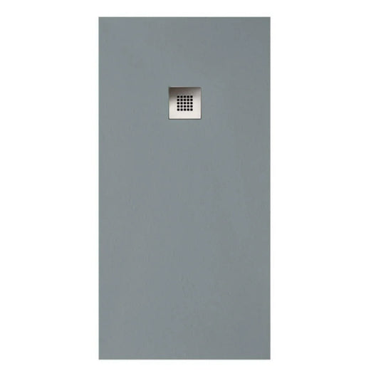 Sommer Essenza 900mm x 1800mm Slip Resistance Rectangular Shower Tray with Waste - Grey Slate - ES9018SS - Envy Bathrooms Ltd
