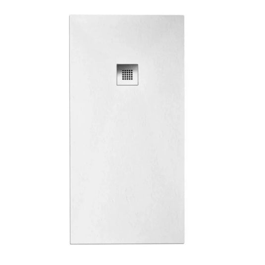 Sommer Essenza 900mm x 2000mm Slip Resistance Rectangular Shower Tray with Waste - White Slate - ES9020WH - Envy Bathrooms Ltd