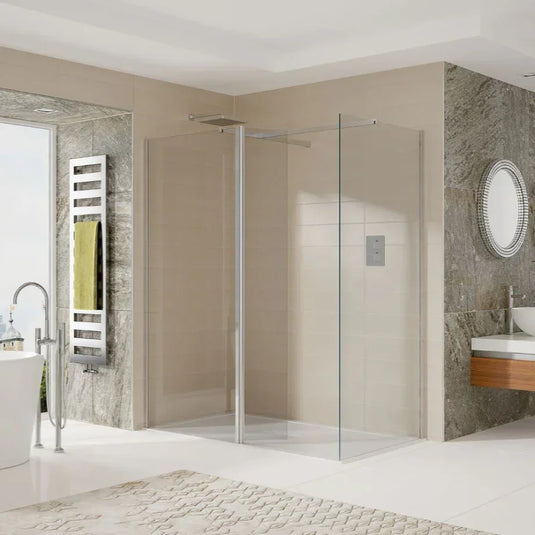 Sommer Evolve 800mm Wetroom Glass Panel - Chrome - EVO80 - Envy Bathrooms Ltd