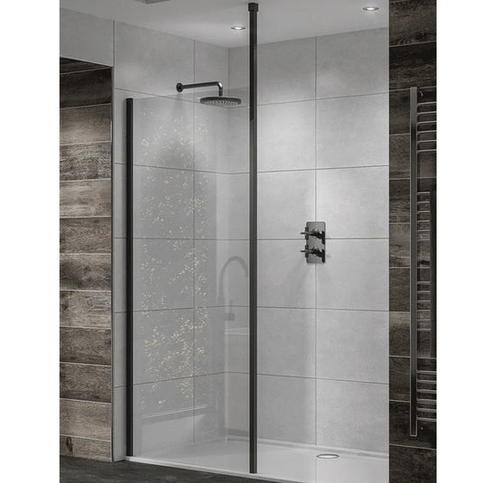 Sommer Wetrooms 2600mm Floor to Ceiling Post - Black - SOWBK01 - Envy Bathrooms Ltd