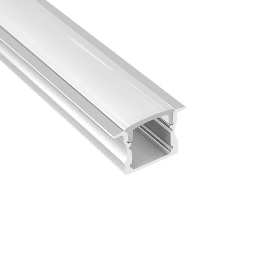Sycamore 2m Deep Recessed Extrusion Aluminium Opal Diffuser | SY7795/2M