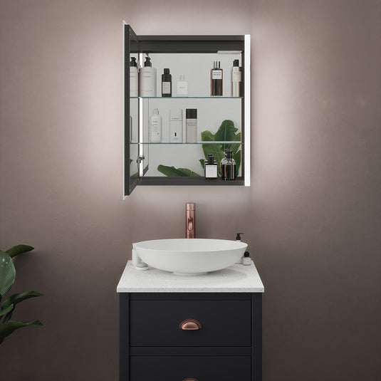 Sycamore Balmoral Single Tunable LED Mirror Cabinet | SY9046 SINGLE