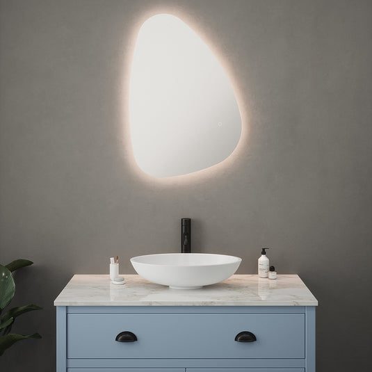 Sycamore Nara 600x500mm Pebble LED Tunable Mirror | SY9110 - Envy Bathrooms Ltd