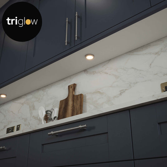 Sycamore Nexa TriGlow Brushed Brass Round 24V Recessed/Surface Light | SY2434BR