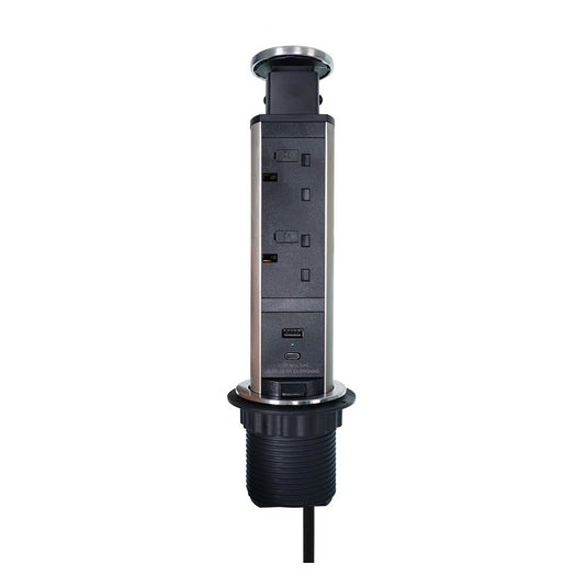 Sycamore PowerTech Micro Pop Up Socket with USB Ports | SY9863SS