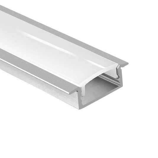 Sycamore Revia 2.5m Recessed Extrusion Aluminium Opal Diffuser | SY7392A/2.5M