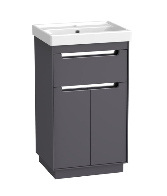 Tavistock Acumen 500mm Freestanding Vanity Unit - Storm Grey - ACU500F.SG - Envy Bathrooms Ltd