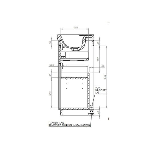 Tavistock Acumen 500mm Freestanding Vanity Unit - White - ACU500F.W - Envy Bathrooms Ltd