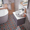Tavistock Acumen 500mm Solid Surface Worktop Bianco Marble | ACUWT5S.BM