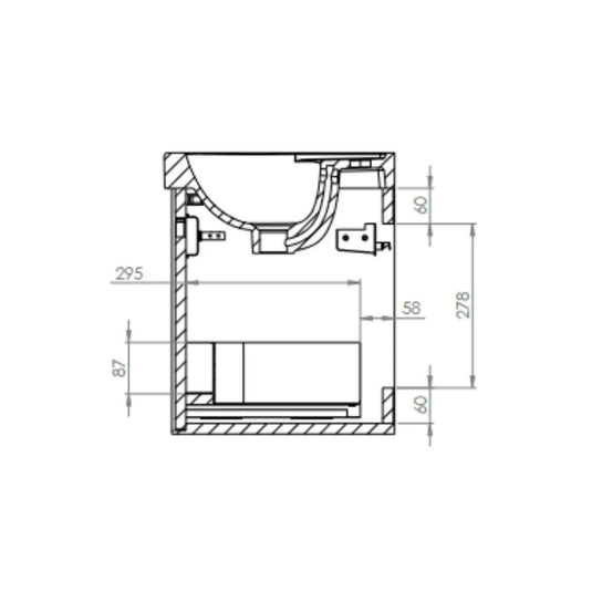 Tavistock Acumen 500mm Wall Hung Drawer Unit - Storm Grey - ACU500W.SG - Envy Bathrooms Ltd