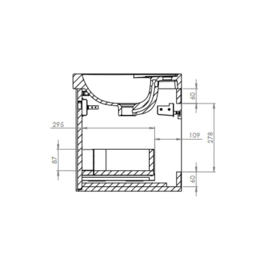 Tavistock Acumen 600mm Wall Hung Drawer Unit - Storm Grey - ACU600W.SG - Envy Bathrooms Ltd