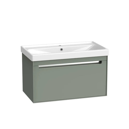 Tavistock Acumen 800 Wallmounted Vanity Unit Matt Laurel Green | ACU800W.LRL - Envy Bathrooms Ltd