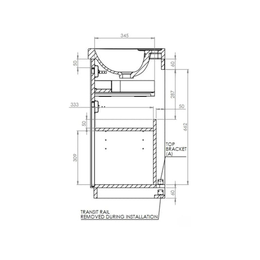 Tavistock Acumen 800mm Freestanding Vanity Unit - White - ACU800F.W - Envy Bathrooms Ltd