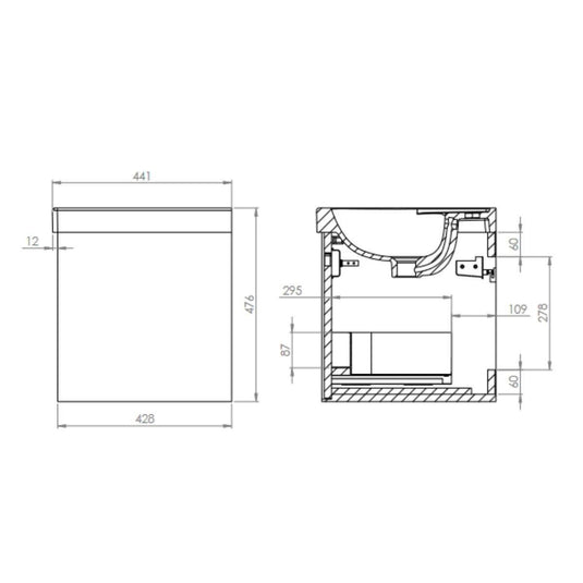 Tavistock Acumen 800mm Wall Hung Drawer Unit - Storm Grey - ACU800W.SG - Envy Bathrooms Ltd